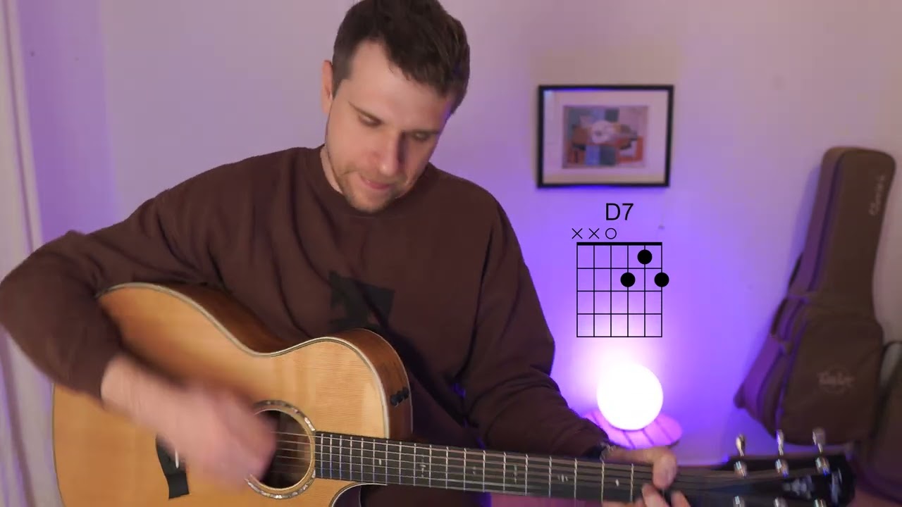 No Moon At All | Acoustic Guitar Cover with Chord Diagrams