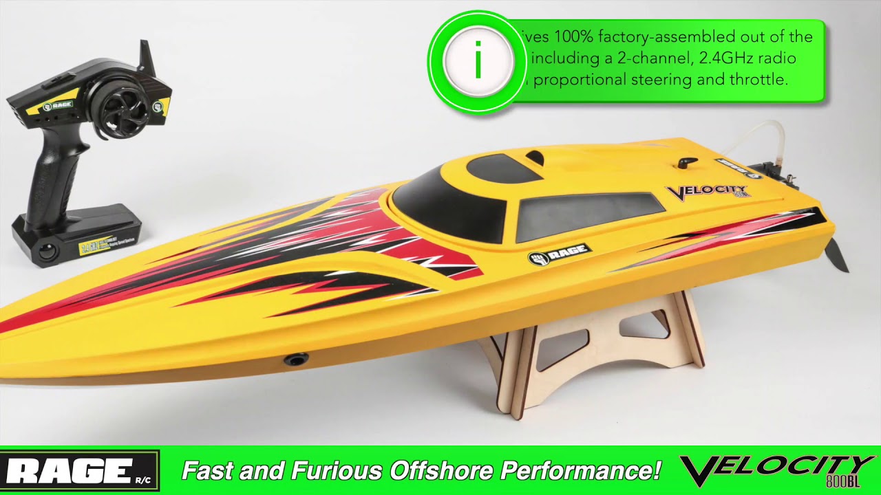 Rage R/C - Velocity 800 Brushless Ready-to-Float R/C Boat