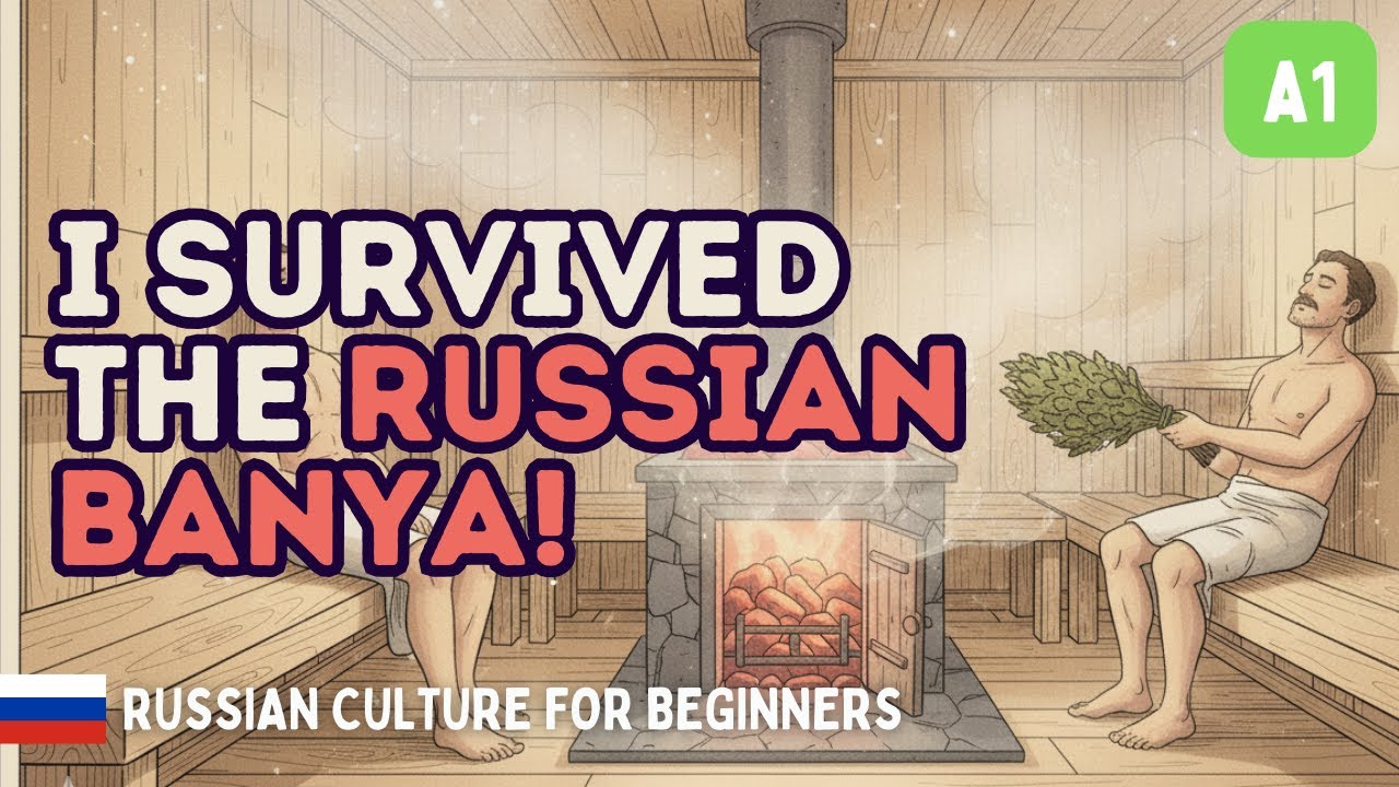 Inside the Russian Banya: Steam, Birch, and Ice | Story for Learning Russian (A1) 🇷🇺