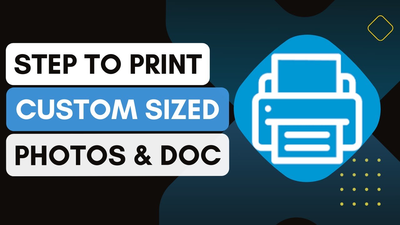 How To Use The Hp Smart App To Print Custom-Sized Photos Or Documents !