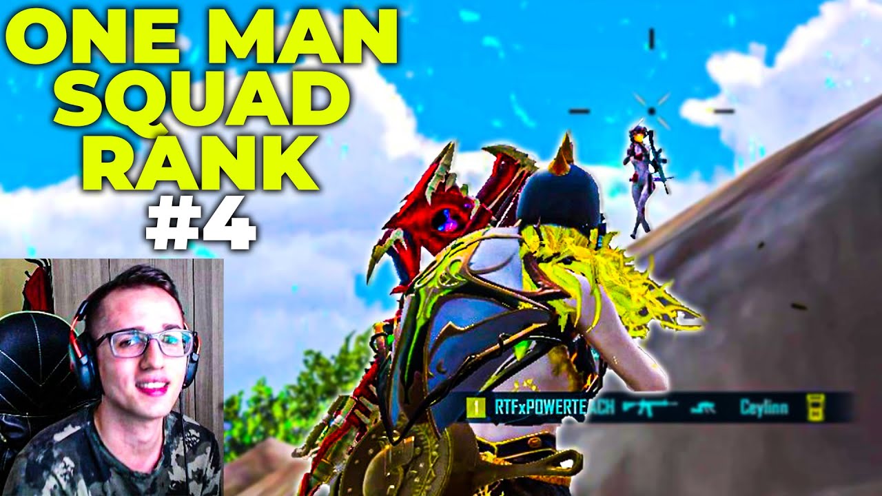 +4600 PUAN OLDUM ! ONE MAN SQUAD RANK 4. BÖLÜM - PUBG MOBILE