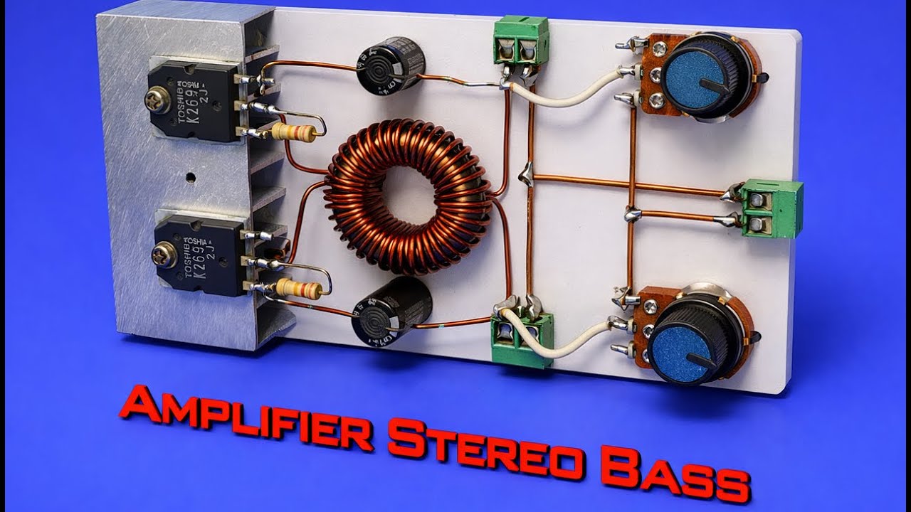 Super Ultra Bass Stereo Powerful Amplifier using K2698