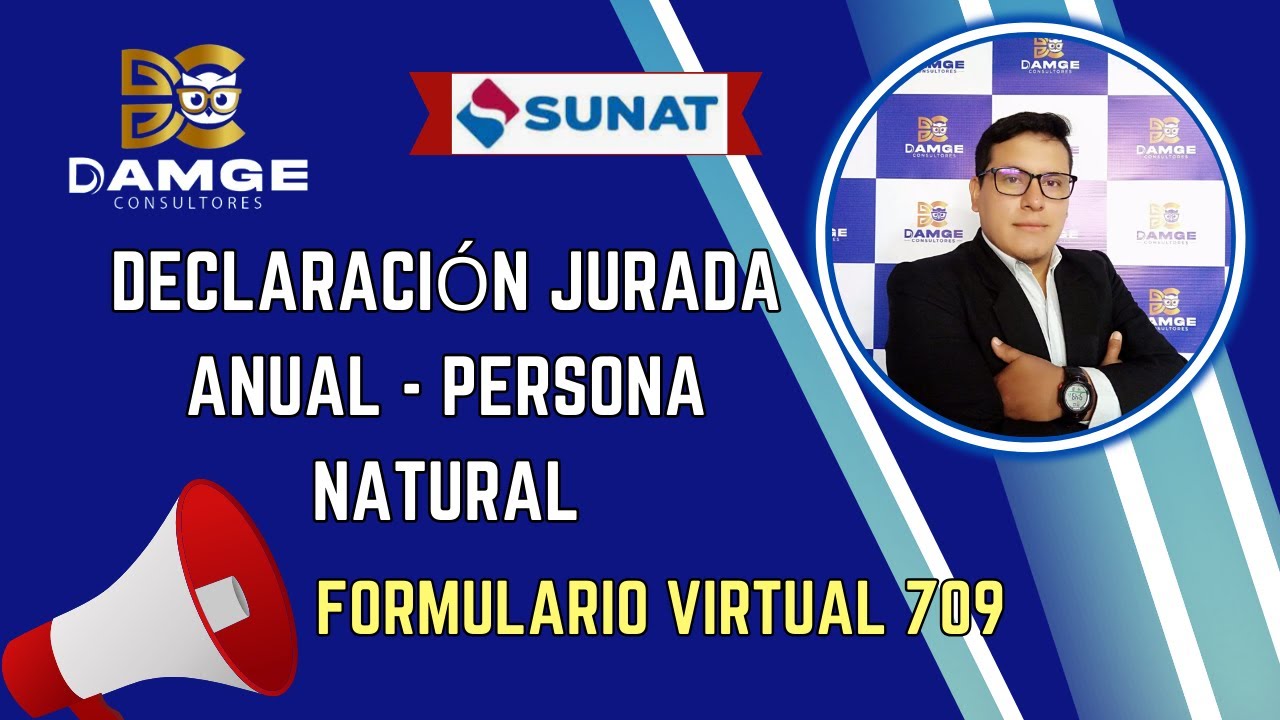 Declaración Anual SUNAT 2023 Persona Natural Formulario Virtual 709 Renta Anual