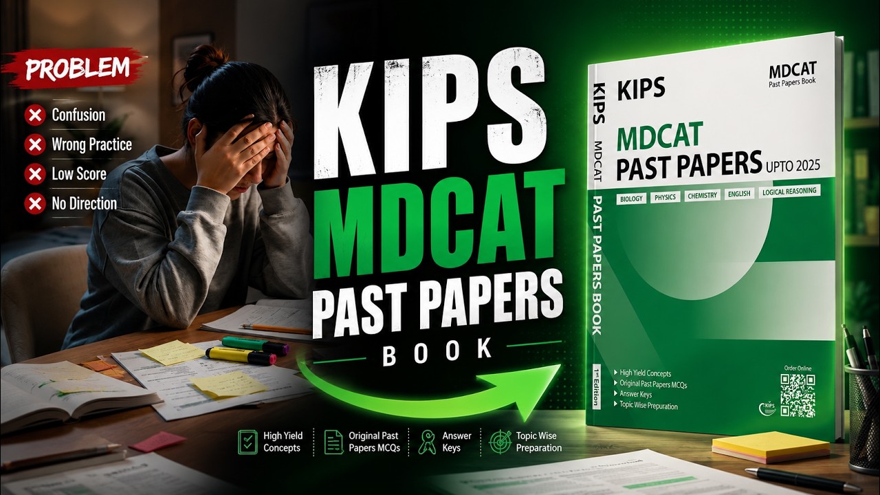 KIPS MDCAT Past Papers 2026 | Solve Real PMDC Questions with Complete Explanations