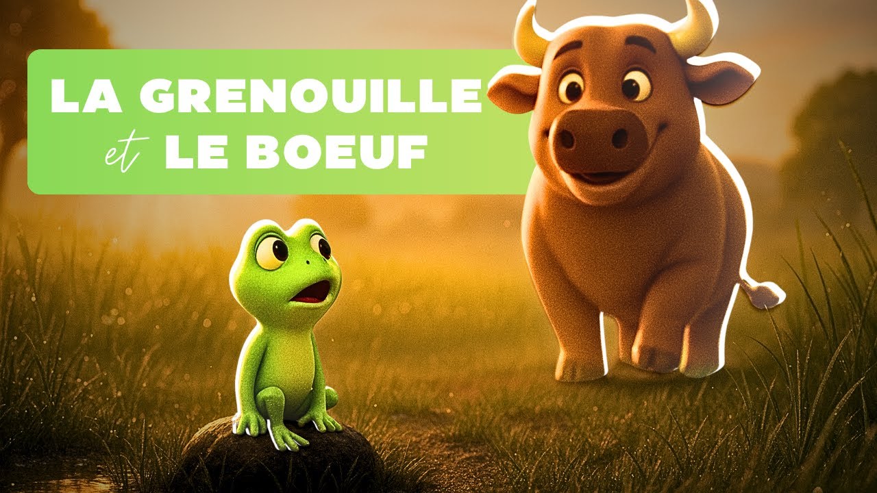 La Grenouille et le Bœuf 🐸🐂 | Fable de La Fontaine racontée aux enfants | Dessin animé & chanson