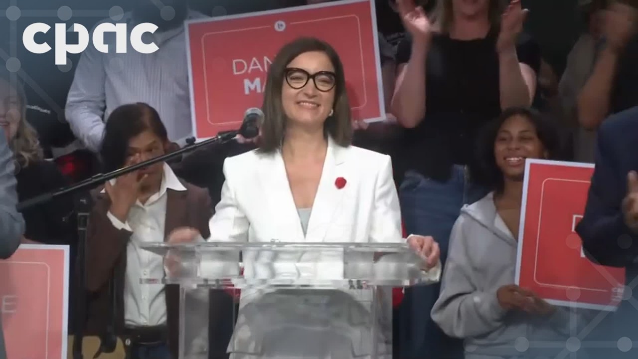 University&ndash;Rosedale Liberal candidate Danielle Martin delivers victory speech &ndash; April 13, 2026