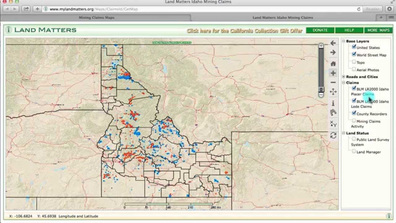 Mining Claims Maps - Advanced Search Function Tutorial