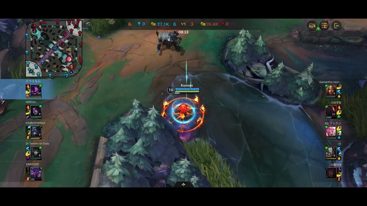 [Wild Rift] Diamond ranked match Kennen