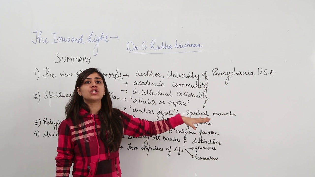ICSE CLASS 11 - ENGLISH - Essays - the inward light