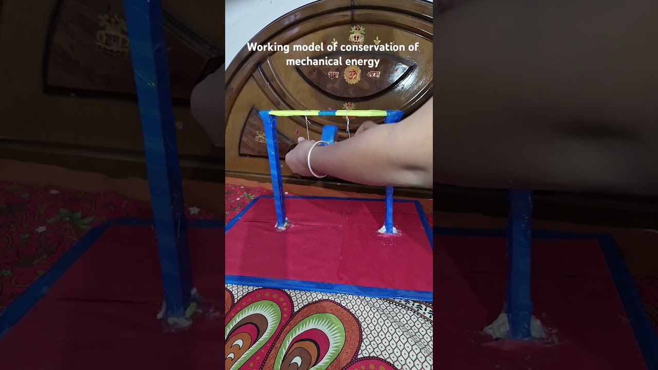 physics project for class 7th alpha  working model of conservation of mechanical energy