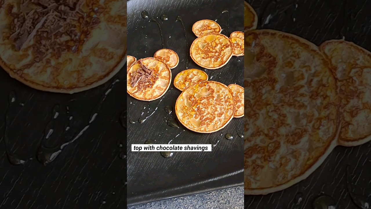 The Joy of Pancakes, Disney-Style: Mickey Mouse Takes the Spotlight! #disney #mickeymouse #pancakes