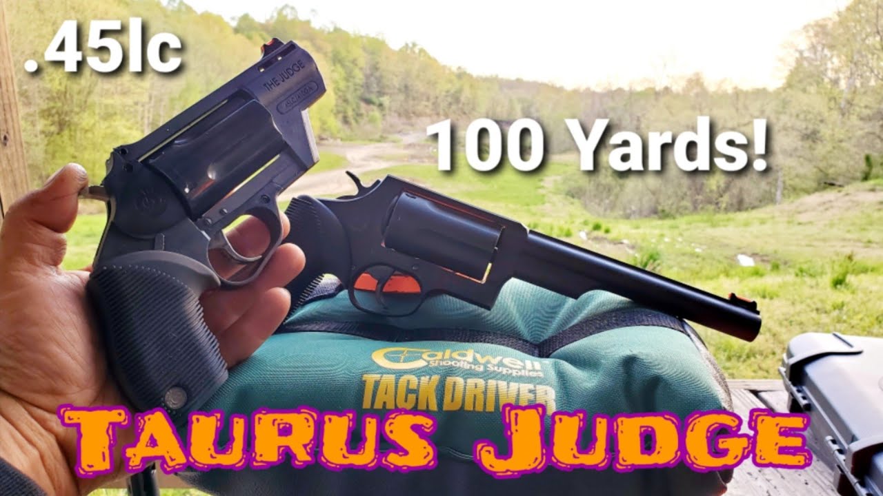 Taurus Judge .45lc at 50 & 100 Yards (Accurately!) 45 long colt