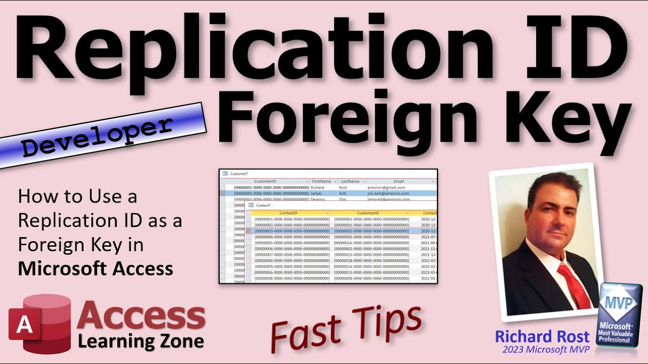 Replication ID as a Foreign Key in Microsoft Access