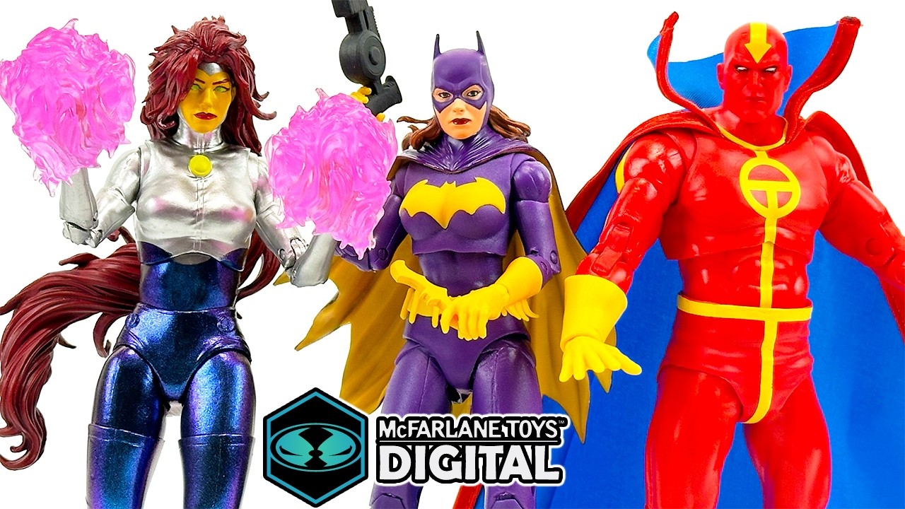 Обзор цифровых версий Бэтгёрл, Красного Торнадо и Блэкфайр из DC Multiverse!