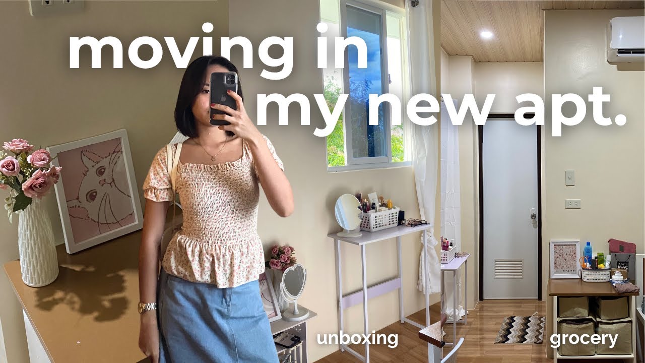 🏡 moving into my new apartment | living alone in the philippines✨