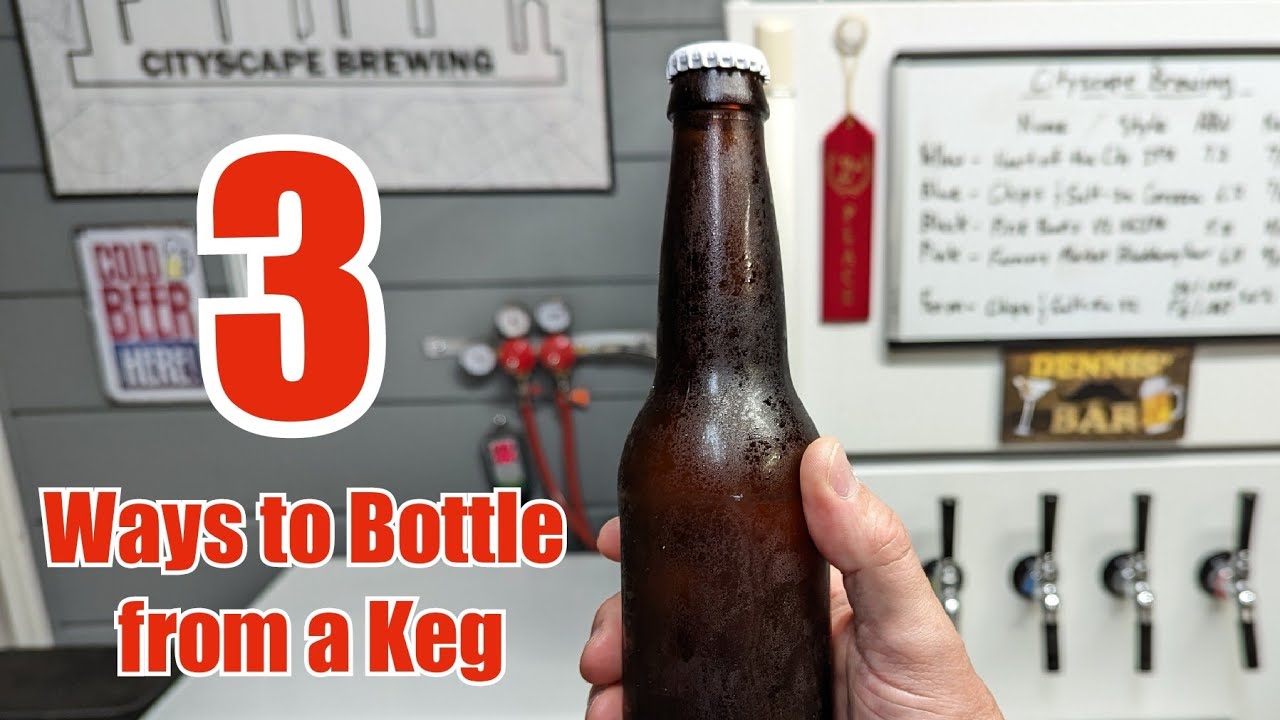 3 EASY ways to Bottle Beer from a Keg!