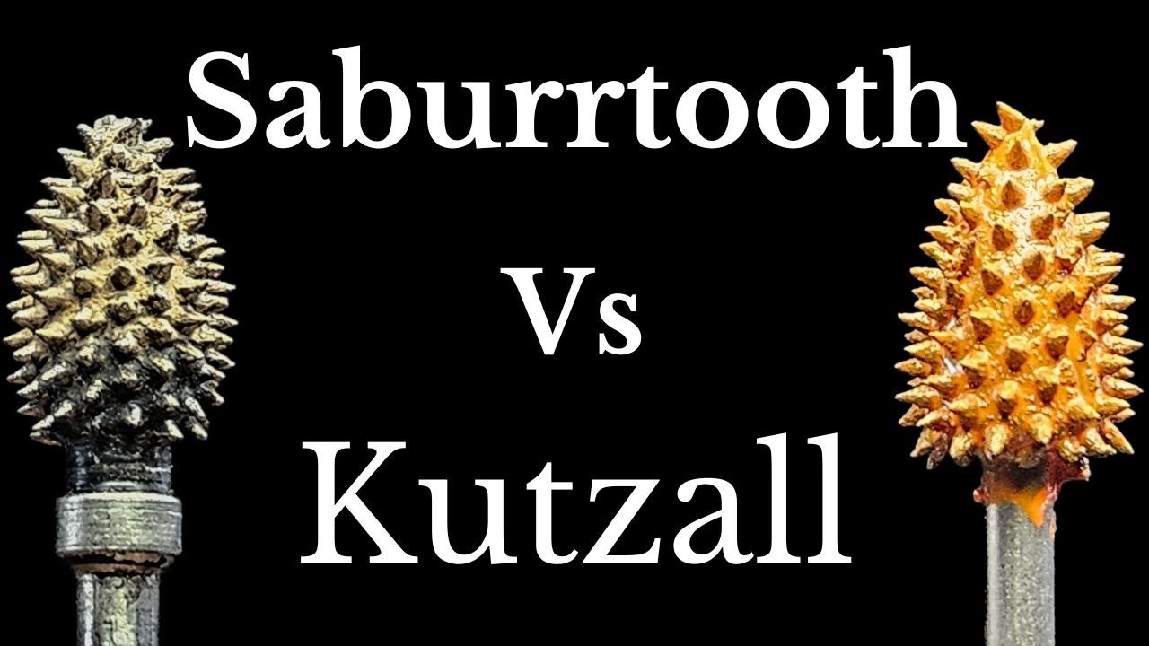 Борфрезы Dremel Flame Burrs — Kutzall (Extreme) и Saburrtooth (Orange Ex.coarse)
