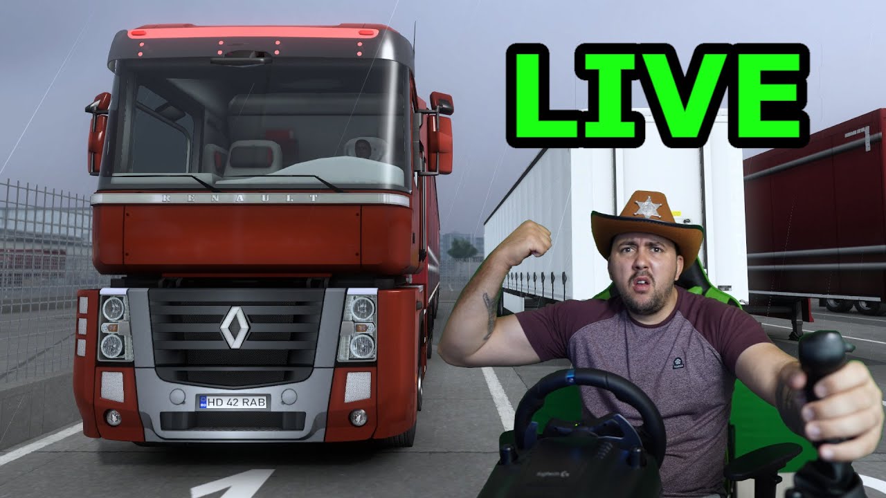 🔴LIVE 🔴 O CURSA  cu  NOUL meu TIR RENAULT -  adrian cox