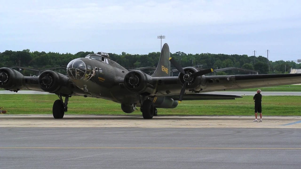 Memphis Belle cold engine startup   1080p