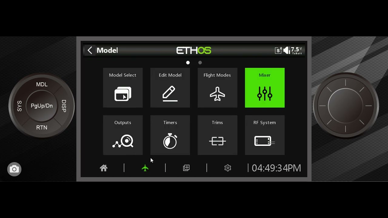 FrSky Ethos: включение/выключение электрического зажигания с помощью переключателя