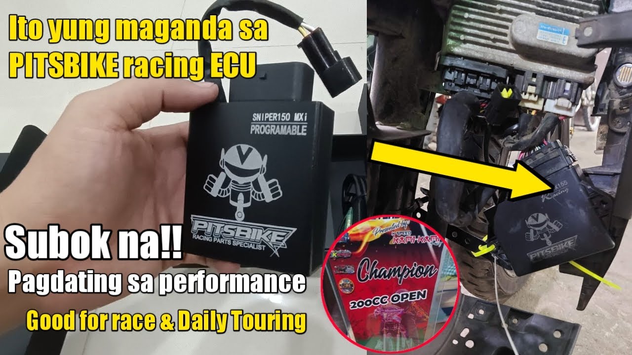 Panalo to! Sniper 150 racing ECU Upgrade ito yung maganda sa Pitsbike ECU mga boss | BJmoto