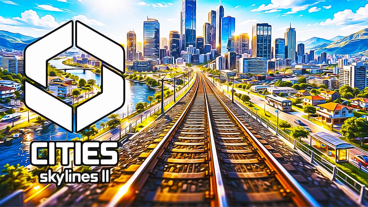 Cities Skylines 2 em Primeira Pessoa (POV): Trem - Linha Amarela