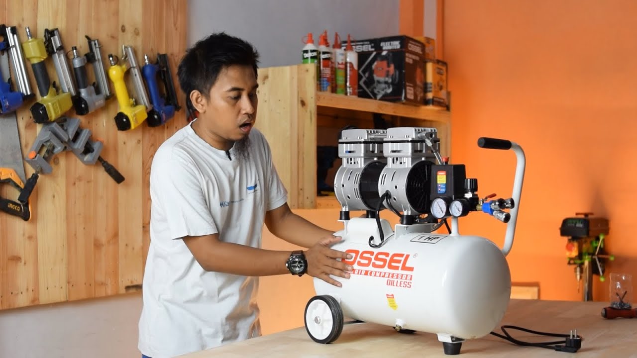 Kompresor ramah lingkungan! - OSSEL OC100-24 OILLESS AIR COMPRESSOR
