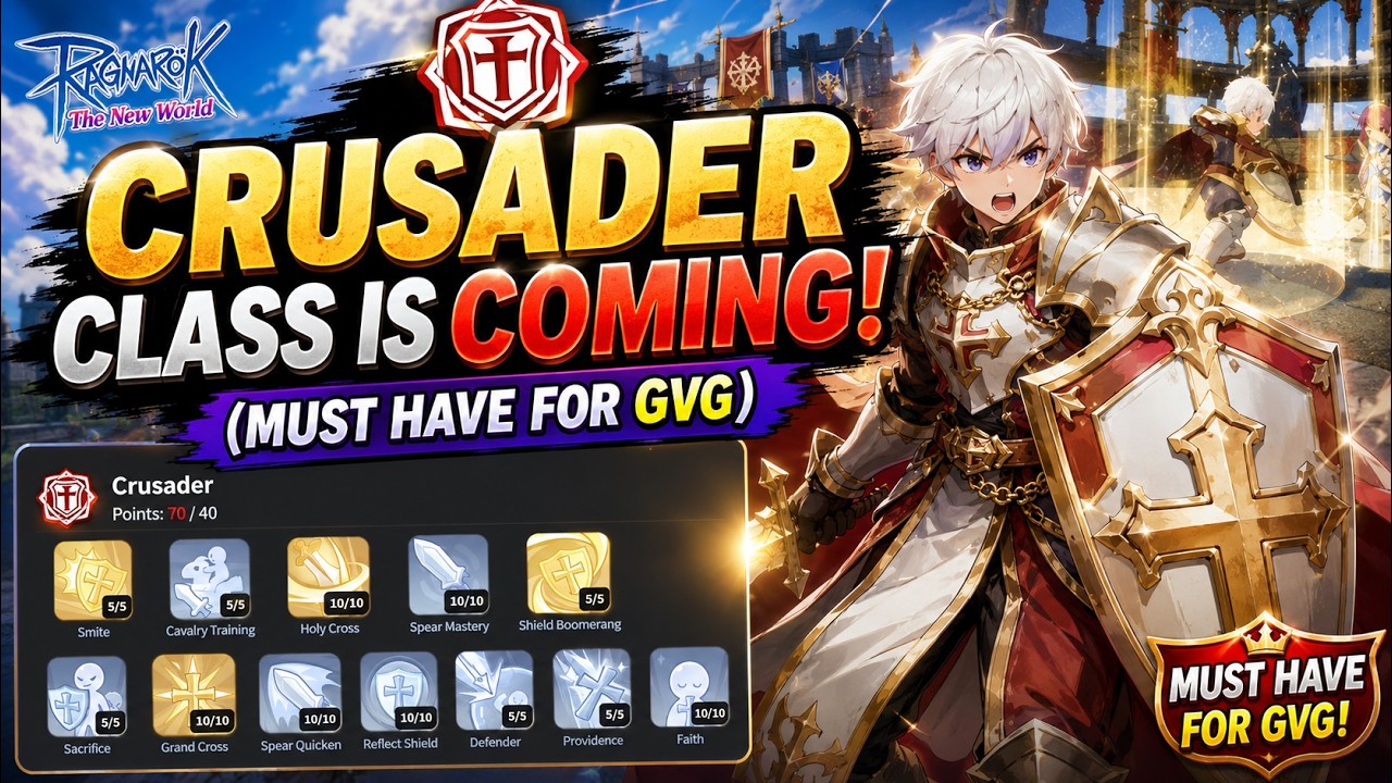 Ragnarok The New World - Crusader Class is COMING and LOTS OF PLAYERS WILL SURELY SWITCH TO THIS!