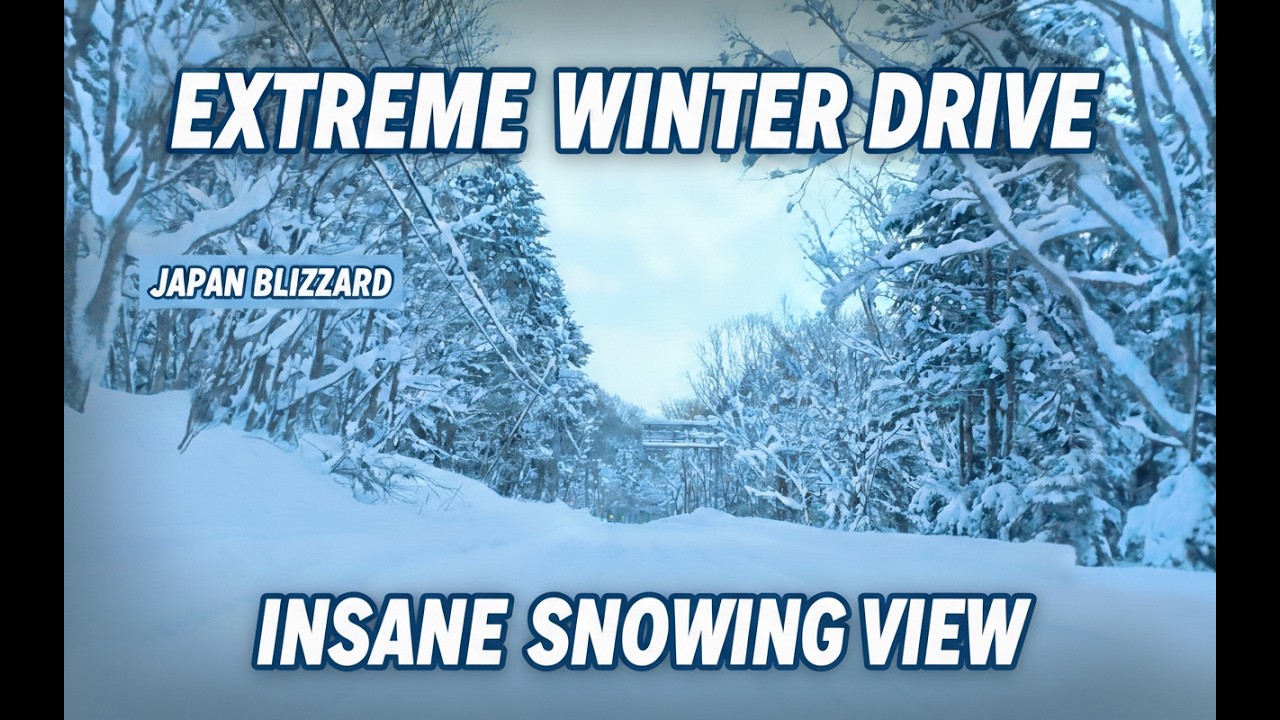 Snowy Drive After Skiing | Sapporo Kokusai to Jozankei View Hotel (Original Camera Version)