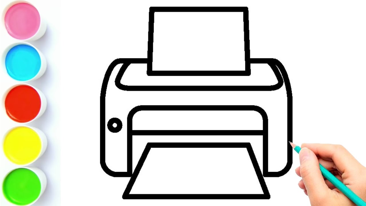 How to draw a printer | Printer drawing | Drawing a Printer | Printer | Draw Smart