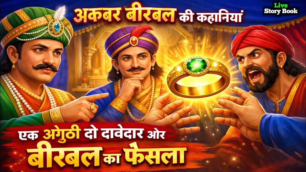 एक अंगूठी दो दावेदार और बीरबल का फैसला, अकबर बीरबल कि कहानी | Akbar Birbal ki kahaniyan | Stories 