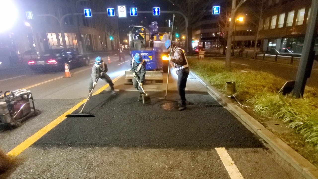 道路舗装 表層仕上げ
