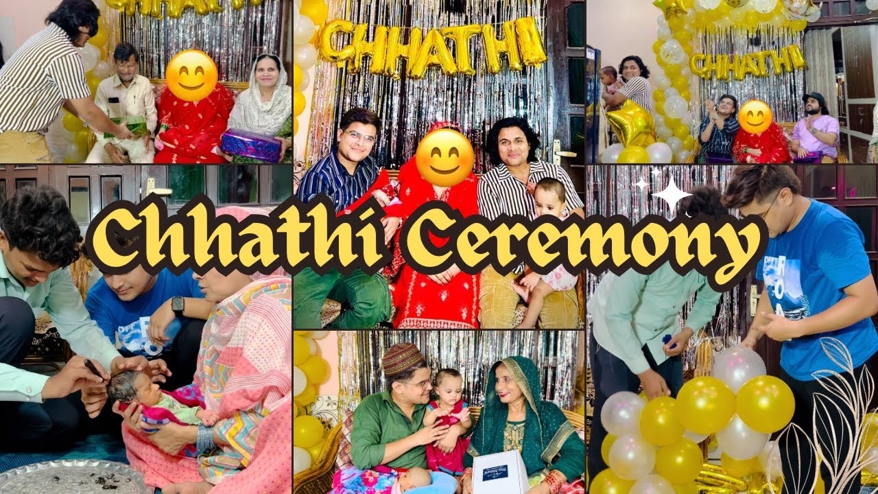 Chhathi ceremony ka full vlog | Prince ka Name reveal 🤔 #vlog #family