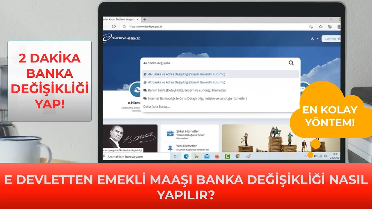 E Devletten Emekli Maaşı Banka Değişikliği Nasıl Yapılır? Emekli Maaşı Taşıma !