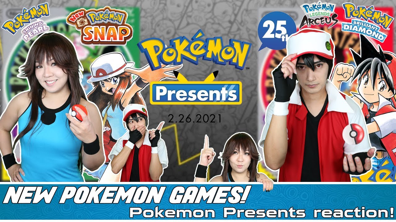 AMAZING NEW Pokémon games for the Switch! Pokémon Presents 2021 Reaction and Thoughts in Cosplay!!!