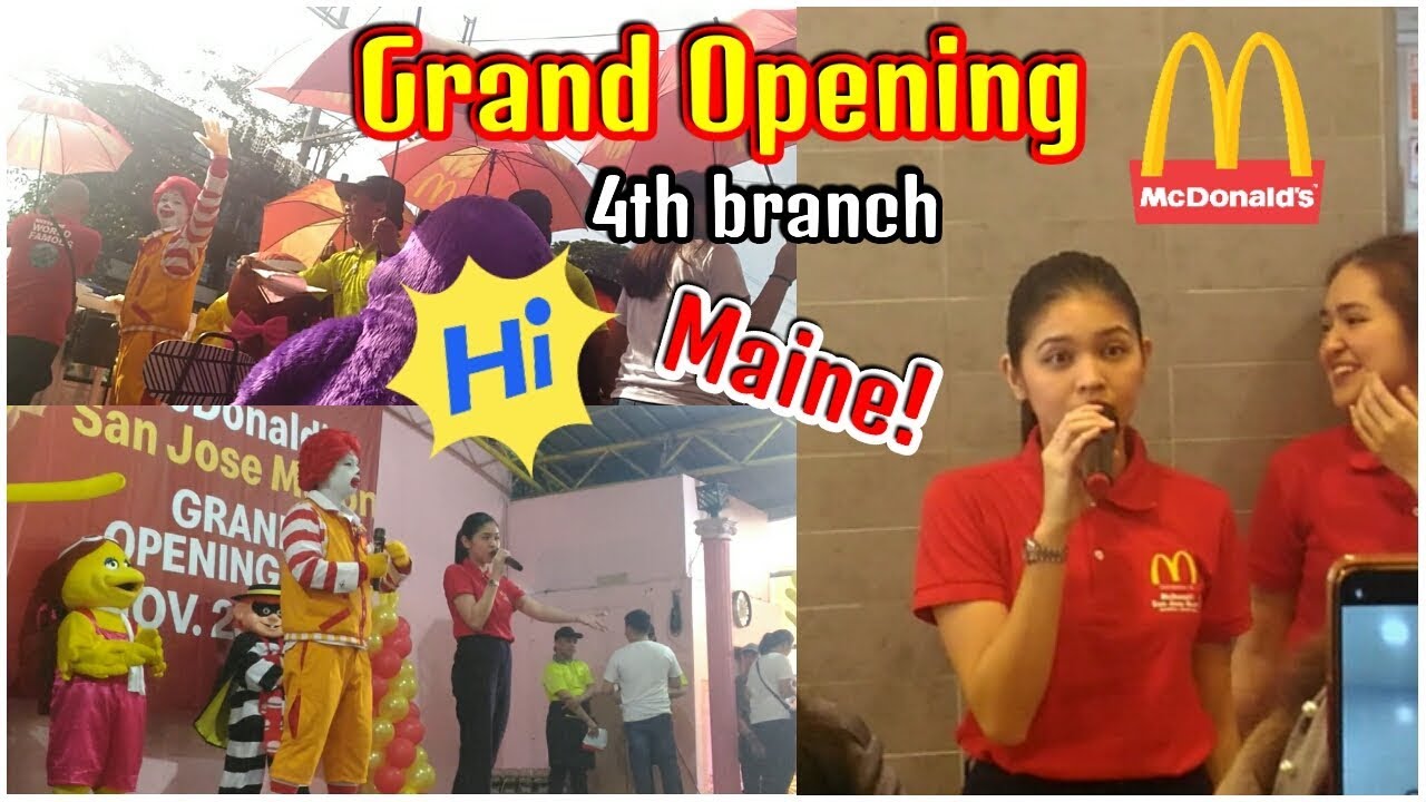 MAINE MENDOZA'S 4TH MCDO BRANCH GRAND OPENING DAY SA SAN JOSE DEL MONTE BULACAN