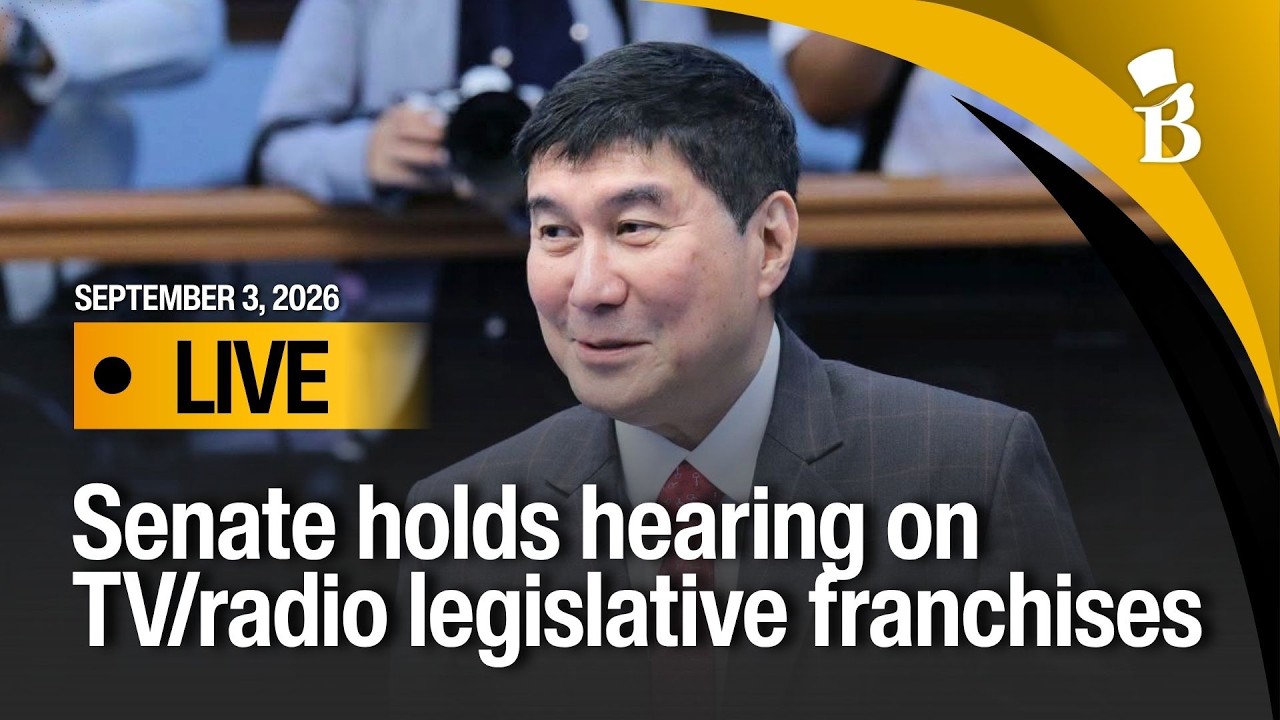 LIVE: Senate holds hearing on TV/radio legislative franchises | September 3, 2026