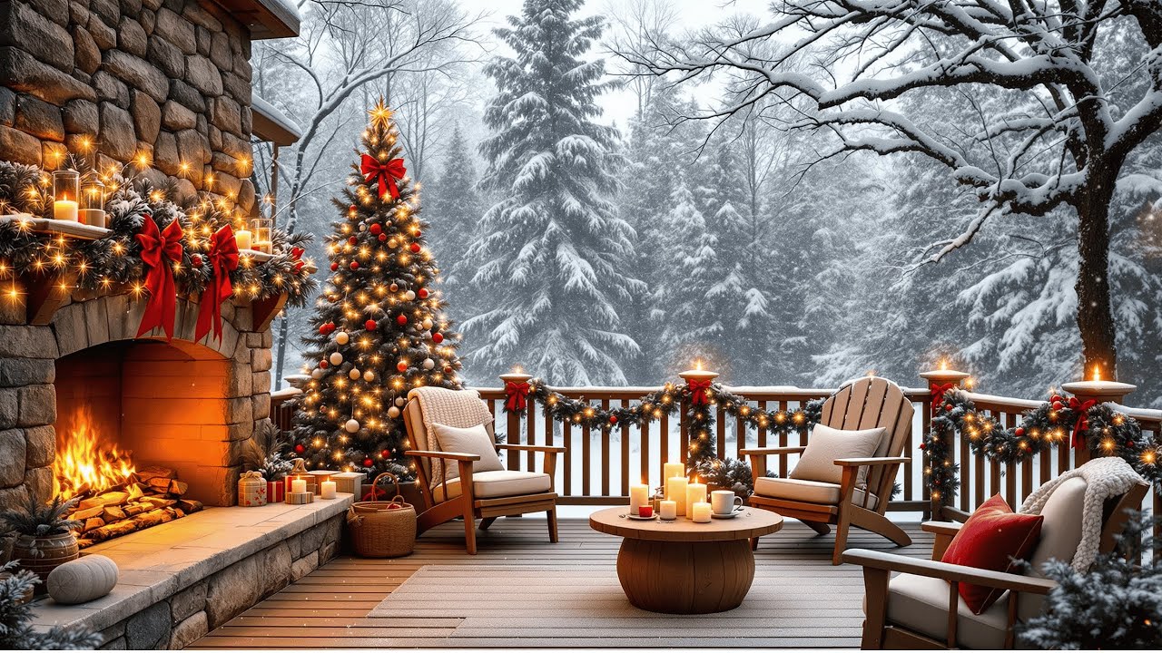 Snowy Piano Jazz ❄️ Elegant Soft Instrumental Winter Music