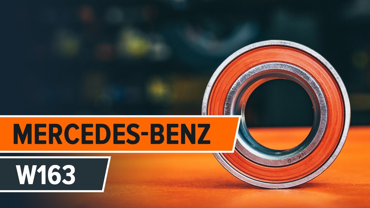 Hvordan bytte forhjulslager på MERCEDES-BENZ M W163 [BRUKSANVISNING]