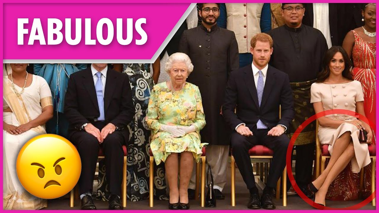 Meghan Markle under fire for &lsquo;DISRESPECTFUL&rsquo; pose in front of Queen