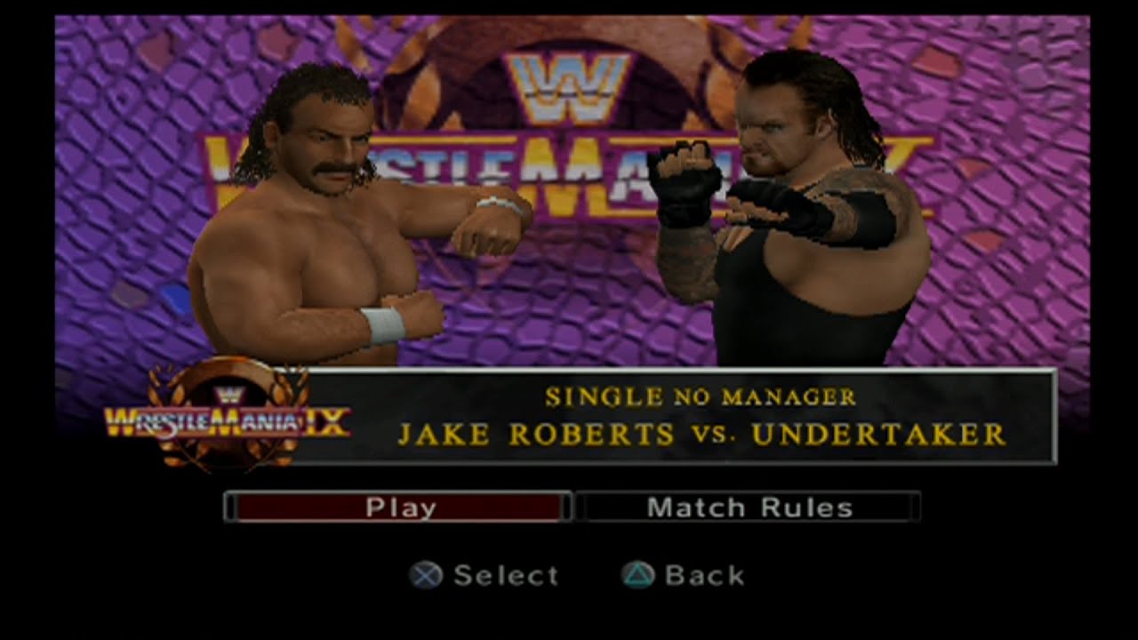 Jake Roberts vs Undertaker -  WWE SVR 2006 (PS2)