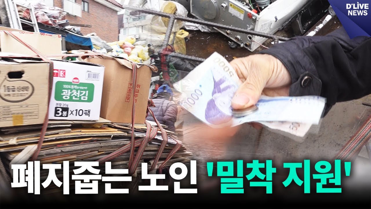 하루 수입 6천 원?&hellip;폐지줍는 어르신 밀착 지원 / 딜라이브 뉴스