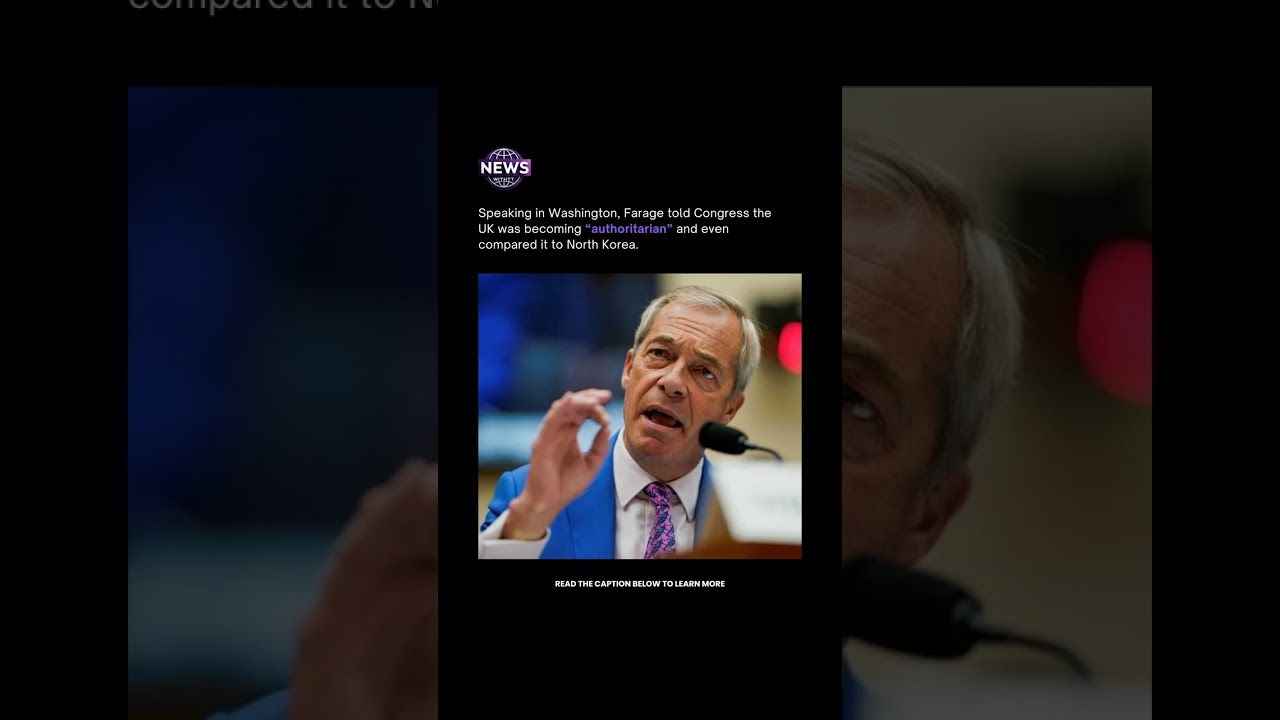 Nigel Farage urges US to oppose UK on free speech laws