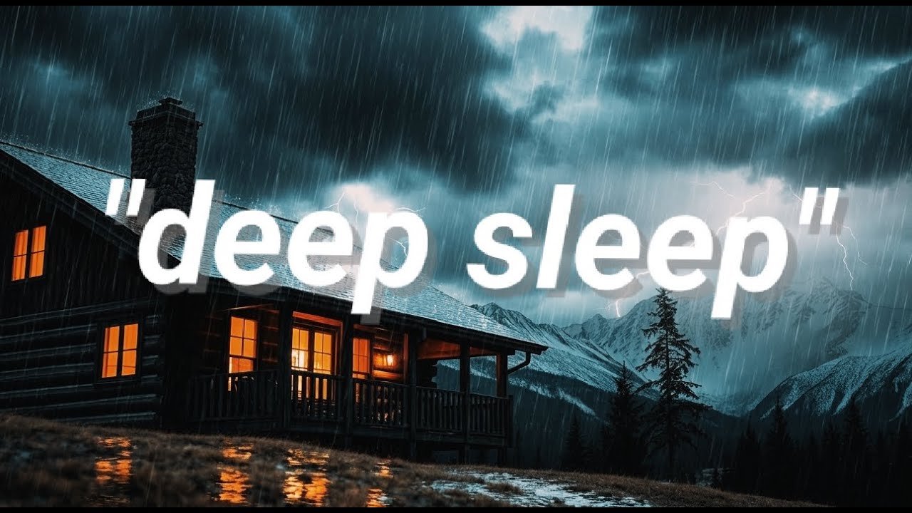ASMR Natural Heavy Rain Sound Only for Insomnia Relief – 1 Hour No Music, No Talking