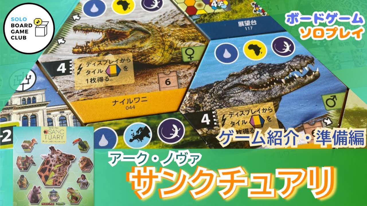 アーク・ノヴァ サンクチュアリ🐊ソロプレイ ゲーム紹介・準備編