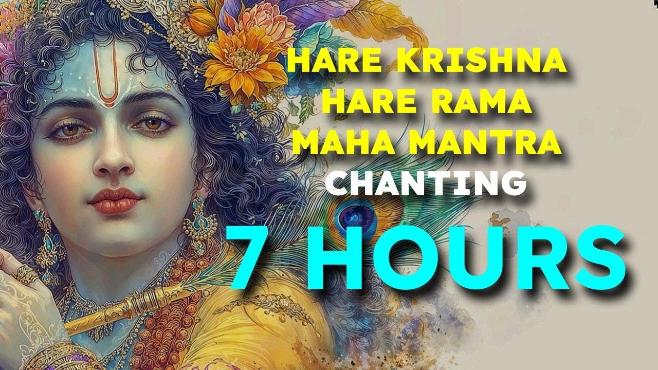 Hare Krishna Hare Rama 7 Hours Chanting | Naam jap | Mahamantra Jaap | Peaceful music