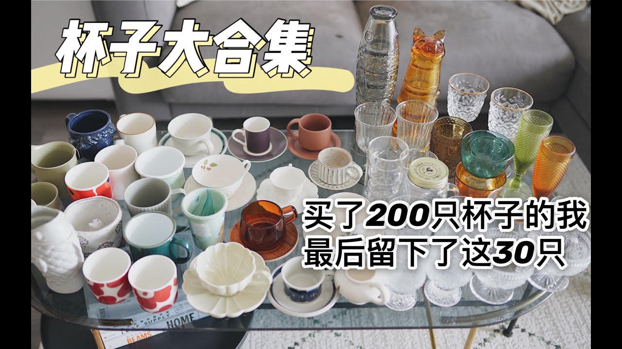 【多年爱用杯子合集！】买了200只杯子的我最后留下了这30只，一口气全部分享！