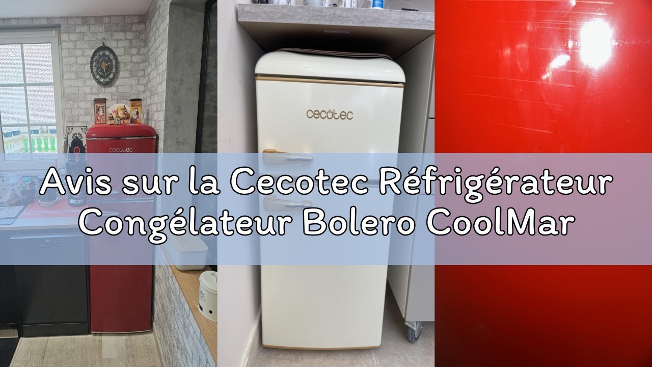 Avis sur la Cecotec R&eacute;frig&eacute;rateur Cong&eacute;lateur Bolero CoolMarket 2D Origin 86 Black E. 86 L, Clayette