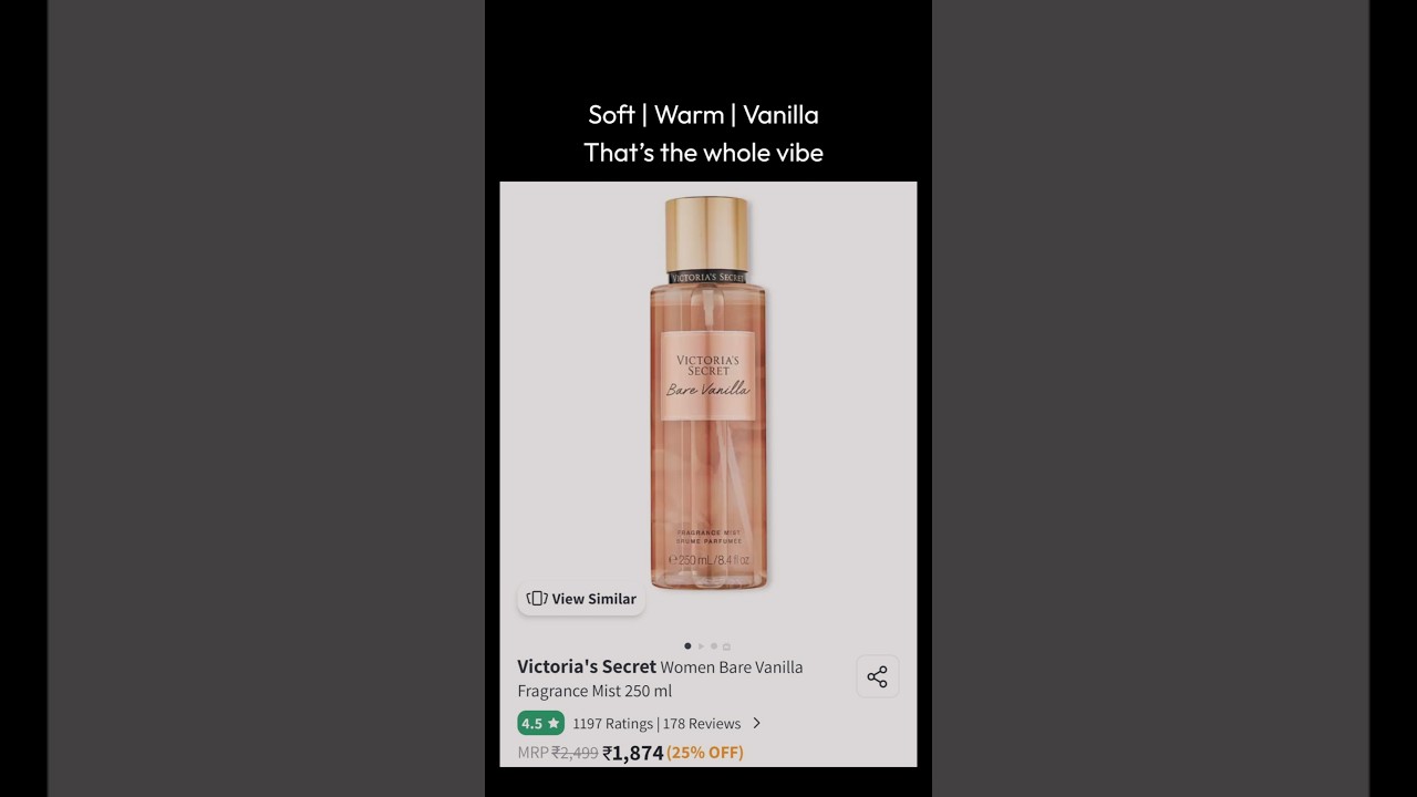 Victoria&rsquo;s Secret Bare Vanilla |  whipped vanilla | creamy cashmere