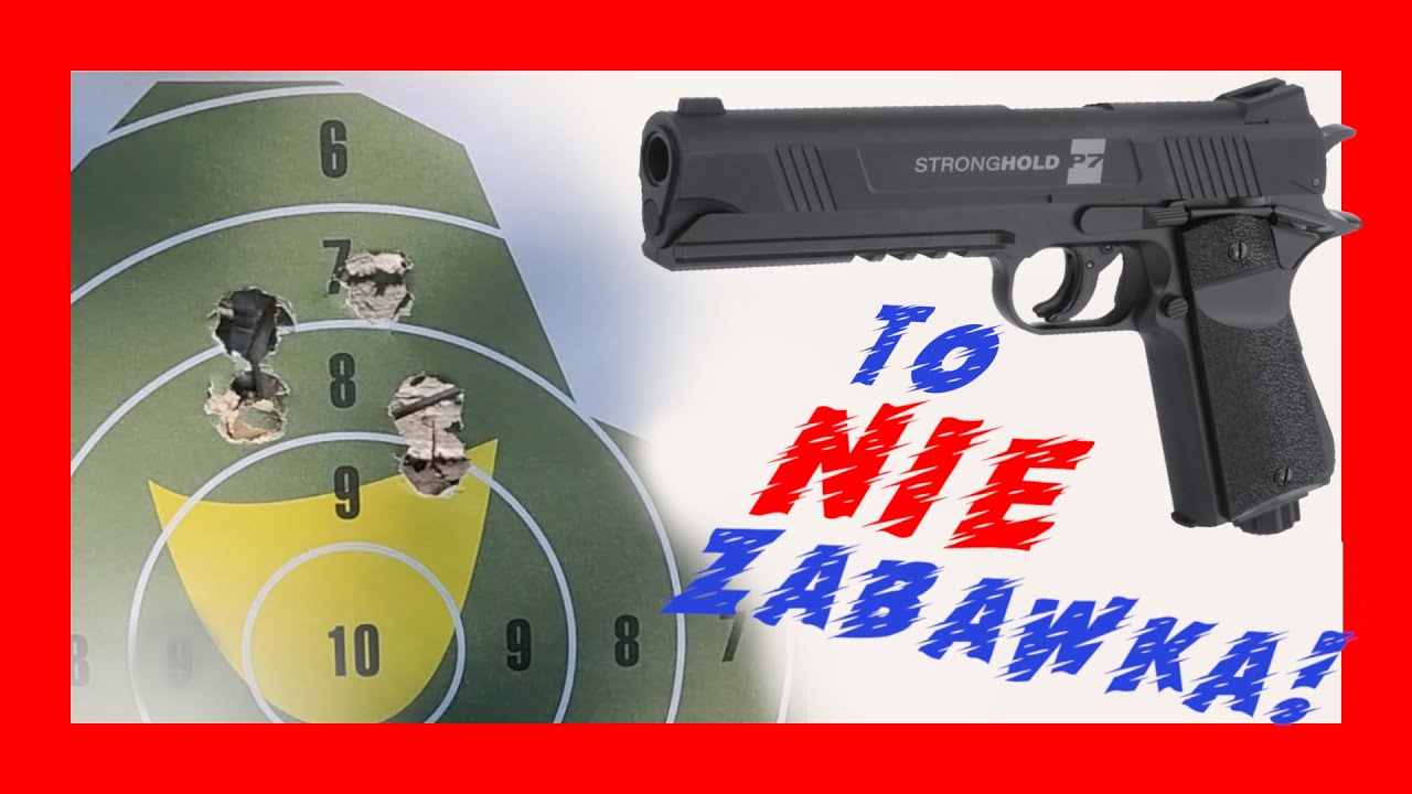Pistolet na kule gumowe Crosman P7 Stronghold replika Colt 1911 bez zezwolenia kal. 12,7mm